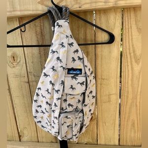 KAVU Rope Sling Pack Adjustable Shoulder Strap ~ Wild Horses ~Retired Print